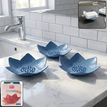 Supermom 3 - Piece Lotus Blossom Design Soap Holder Set - justgrabit.in | Just Grab It