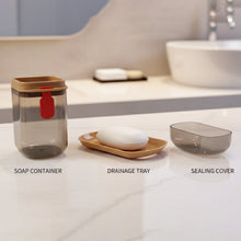 Premium Plastic Soap Box with Drain Tray & Protective Cover - justgrabit.in | Just Grab It