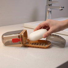 Premium Plastic Soap Box with Drain Tray & Protective Cover - justgrabit.in | Just Grab It