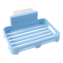 Self - Adhesive Wall Mount Plastic Soap Dish with Drain Slots - justgrabit.in | Just Grab It