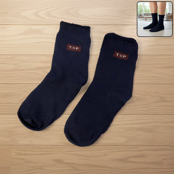Navy Blue Casual Daily Wear Socks (1 Pair) - justgrabit.in | Just Grab It