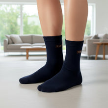 Navy Blue Casual Daily Wear Socks (1 Pair) - justgrabit.in | Just Grab It