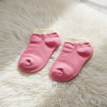 Pink & White Soft Ankle Socks for Kids (1 Pair) - justgrabit.in | Just Grab It