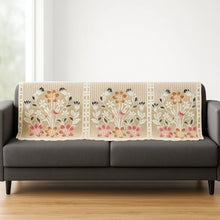 Elegant Floral Sofa Protector Cover - (1 Pc / 139x28 Inch) - justgrabit.in | Just Grab It