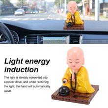 Yellow Solar Powered Sitting Buddha Statue (1 Pc / Medium) - justgrabit.in | Just Grab It