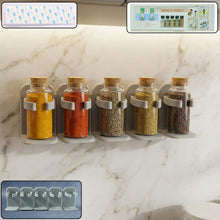 Wall - Mounted Adjustable Spice Rack Organizer (1 Pc) - justgrabit.in | Just Grab It