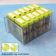 Classic Transparent Spice Rack with Stand – 12 Piece - justgrabit.in | Just Grab It