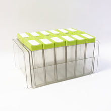 Classic Transparent Spice Rack with Stand – 12 Piece - justgrabit.in | Just Grab It