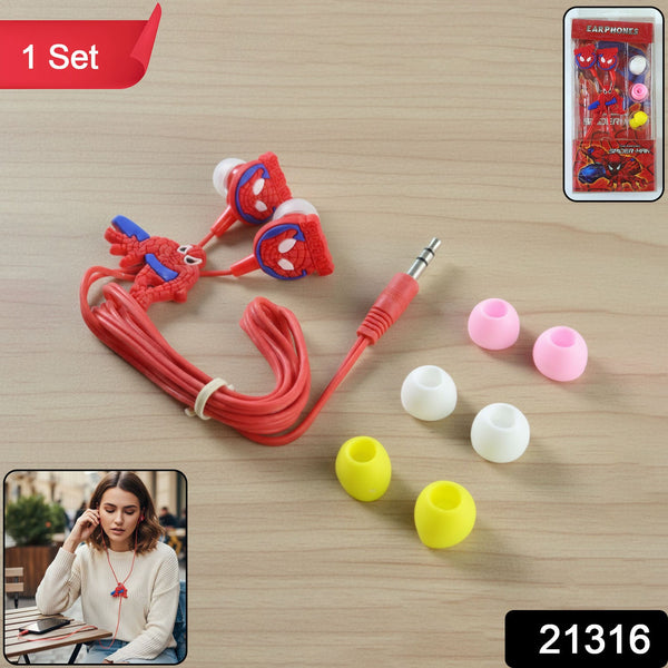 Cartoon Character Wired In - Ear Earphones (1 Set) - justgrabit.in | Just Grab It