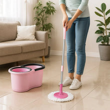 Quick Spin Mop With Steel Spin, Bucket Floor Cleaning, Easy Wheels & Big Bucket, Floor Cleaning Mop with Bucket - Justgrabit Inc.