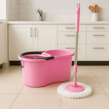 Quick Spin Mop With Steel Spin, Bucket Floor Cleaning, Easy Wheels & Big Bucket, Floor Cleaning Mop with Bucket - Justgrabit Inc.