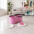 Quick Spin Mop With Steel Spin, Bucket Floor Cleaning, Easy Wheels & Big Bucket, Floor Cleaning Mop with Bucket - Justgrabit Inc.