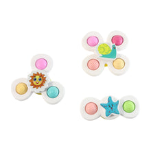 White Baby Spinner Toy Set – Sensory Suction Spin Toys (3 Pc Set) - justgrabit.in | Just Grab It