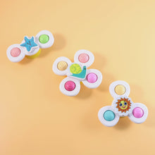 White Baby Spinner Toy Set – Sensory Suction Spin Toys (3 Pc Set) - justgrabit.in | Just Grab It