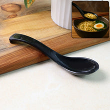 Plastic Soup Spoon – Deep Bowl (1 Pc / Black) - justgrabit.in | Just Grab It