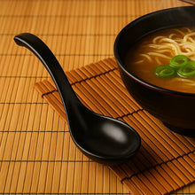 Plastic Soup Spoon – Deep Bowl (1 Pc / Black) - justgrabit.in | Just Grab It