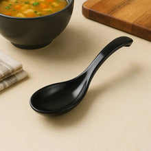 Plastic Soup Spoon – Deep Bowl (1 Pc / Black) - justgrabit.in | Just Grab It