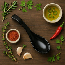 Plastic Soup Spoon – Deep Bowl (1 Pc / Black) - justgrabit.in | Just Grab It