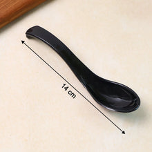 Plastic Soup Spoon – Deep Bowl (1 Pc / Black) - justgrabit.in | Just Grab It