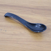 Plastic Soup Spoon – Deep Bowl (1 Pc / Black) - justgrabit.in | Just Grab It