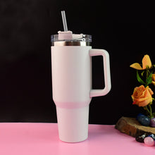 890 ML Insulated Stainless - Steel Travel Tumbler White Color (1 Pc ) - justgrabit.in | Just Grab It