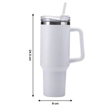 Premium Stainless Steel Vacuum Insulated Travel Mug Tumbler (890ML / 1 Pc / Mix Color) - justgrabit.in | Just Grab It