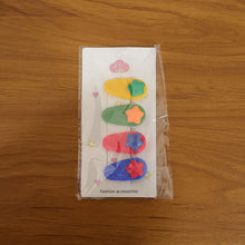 Colorful Star Design Decorative Hair Clip Set (4 Pc) - justgrabit.in | Just Grab It