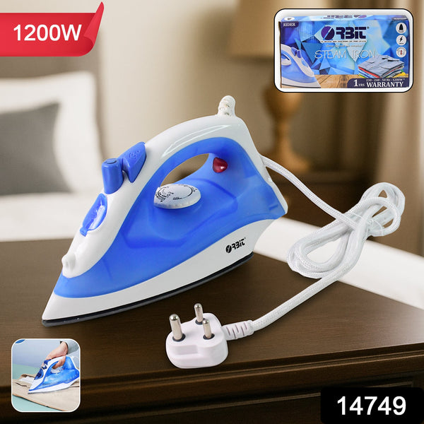 Orbit High - Performance 1200W Steam Iron (1 Pc) - justgrabit.in | Just Grab It