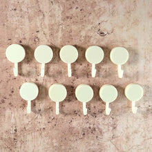 Self Adhesive Round Wall Hooks (10 Pc) - justgrabit.in | Just Grab It