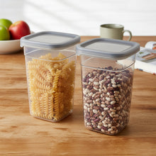 Plastic Multipurpose Kitchen Storage / fridge Container (1200 ML, 6 Pc) - justgrabit.in | Just Grab It