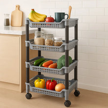 Apex 4 - Layer Big Multipurpose Plastic Storage Rack - justgrabit.in | Just Grab It