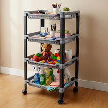 Apex 4 - Layer Big Multipurpose Plastic Storage Rack - justgrabit.in | Just Grab It