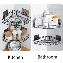 Wall - Mounted Corner Bathroom Storage Rack (1 Pc) - justgrabit.in | Just Grab It