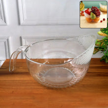 Supermom Multipurpose Transparent Plastic Bowl / Basket with Handle (1 Pc) - Justgrabit Inc.