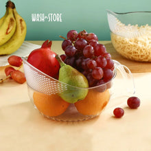 Supermom Multipurpose Transparent Plastic Bowl / Basket with Handle (1 Pc) - Justgrabit Inc.