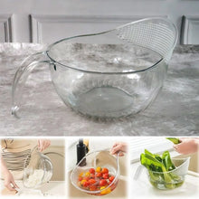 Supermom Multipurpose Transparent Plastic Bowl / Basket with Handle (1 Pc) - Justgrabit Inc.