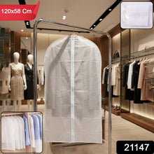 Transparent Garment Cover Bag (120 × 58 cm, 1 Pc) - justgrabit.in | Just Grab It