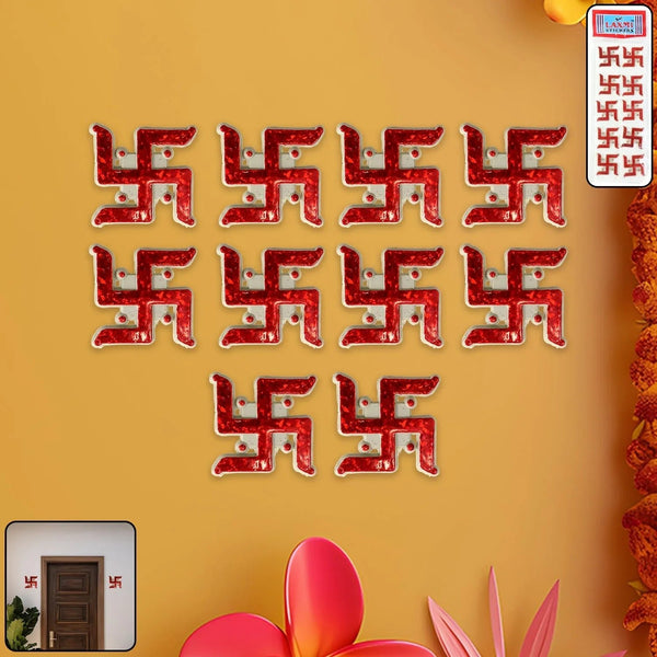 Traditional Decorative “Swastik” Sticker - (Set) - justgrabit.in | Just Grab It