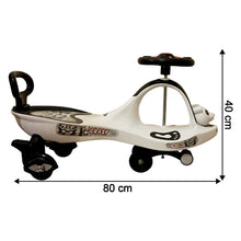 Baby Magic Swing Car Ride - On Toy with Music (1 Pc) - justgrabit.in | Just Grab It