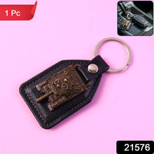 Premium Military Tank Design Leather Finish Keychain (1 Pc) - justgrabit.in | Just Grab It