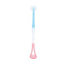 2 - in - 1 Baby Tongue Cleaner and Oral Massager Stick with Soft Silicone Brush Head - justgrabit.in | Just Grab It