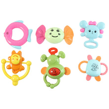 Play Cart Tiny Joys Rattle Toy Set – 6 - in - 1 Baby Rattles - justgrabit.in | Just Grab It