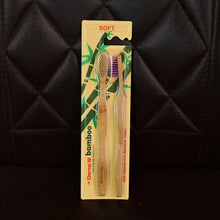 Eco - Friendly Natural Bamboo Toothbrush with Medium Bristles (2 Pc) - Justgrabit Inc.