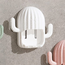 Wall Mounted Cactus - Shape Toothbrush Holder (1 Pc) - justgrabit.in | Just Grab It