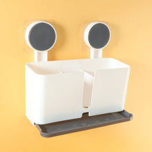 Wall Mounted 3 Compartment Toothbrush Holder with Adhesive Installation (1 Pc) - justgrabit.in | Just Grab It