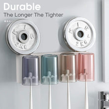 Wall Mounted Toothbrush Holder Set (1 Set) - justgrabit.in | Just Grab It