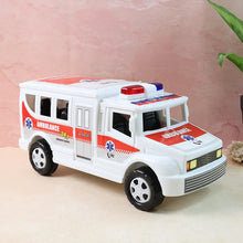 Funwoods Friction Powered Ambulance Toy for Kids (1 Pc) - justgrabit.in | Just Grab It