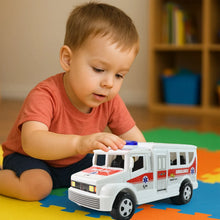Funwoods Friction Powered Ambulance Toy for Kids (1 Pc) - justgrabit.in | Just Grab It