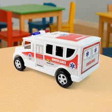 Funwoods Friction Powered Ambulance Toy for Kids (1 Pc) - justgrabit.in | Just Grab It