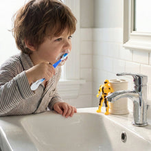Kids Toothbrush Set with Cartoon Robot Toy - justgrabit.in | Just Grab It